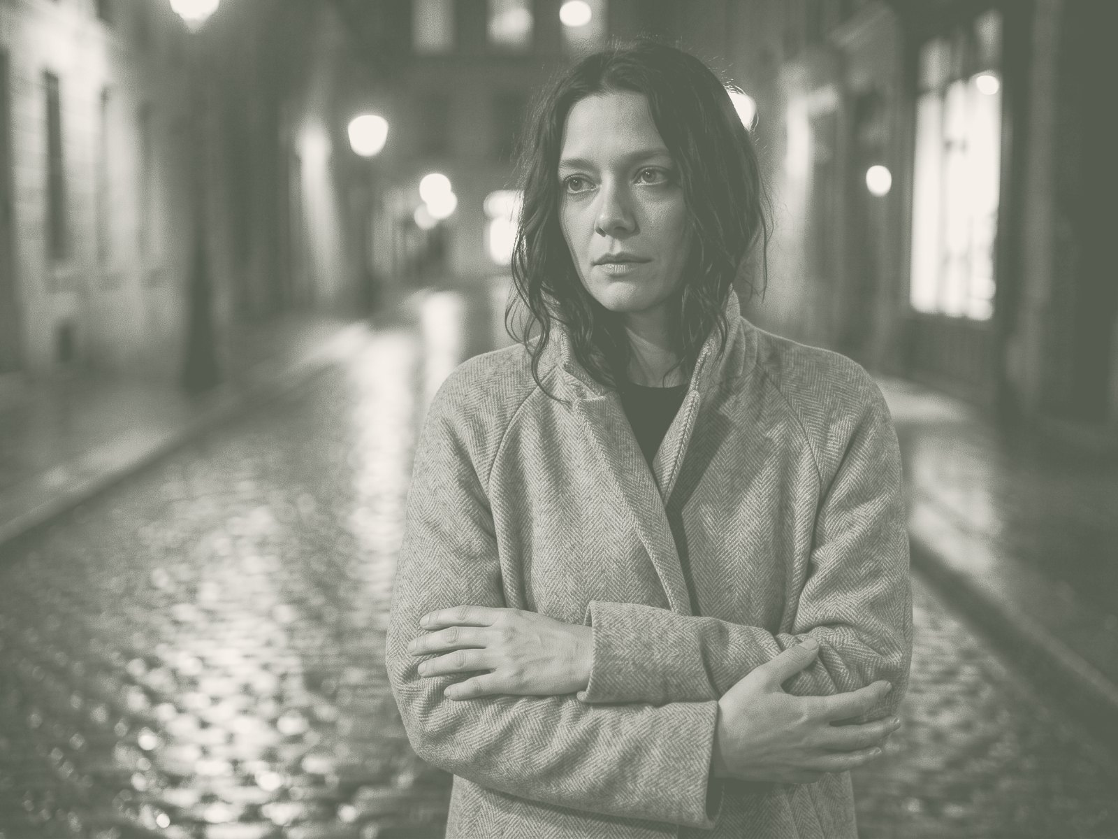 The Overcoat — On body, night street