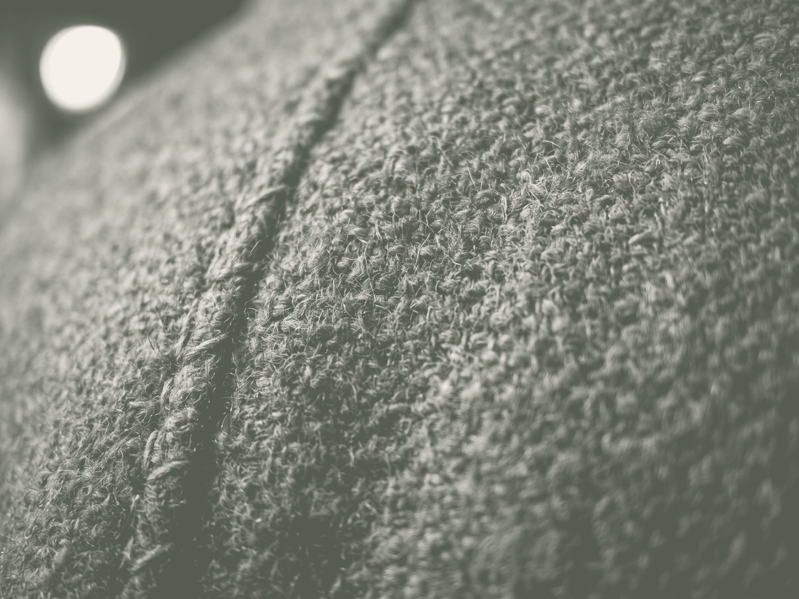 The Overcoat — Macro — raglan seam