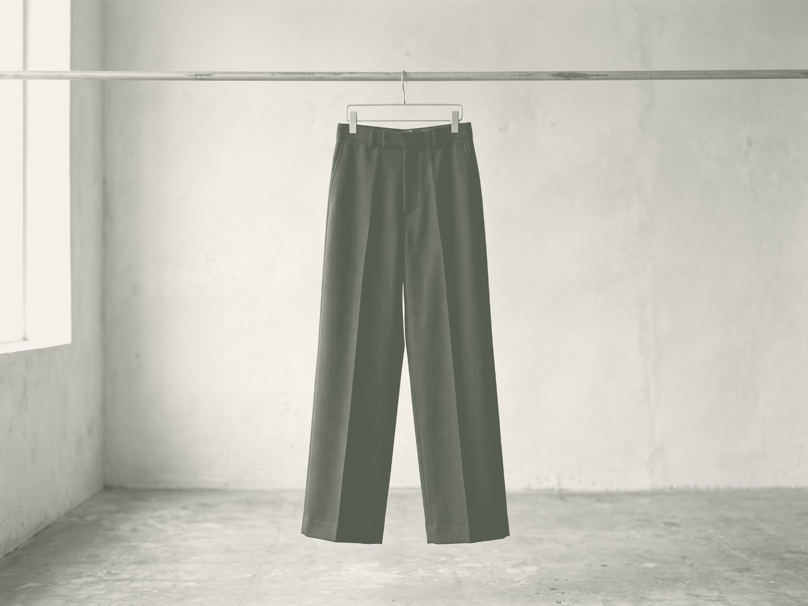 Wide Trouser — On the rail, full length