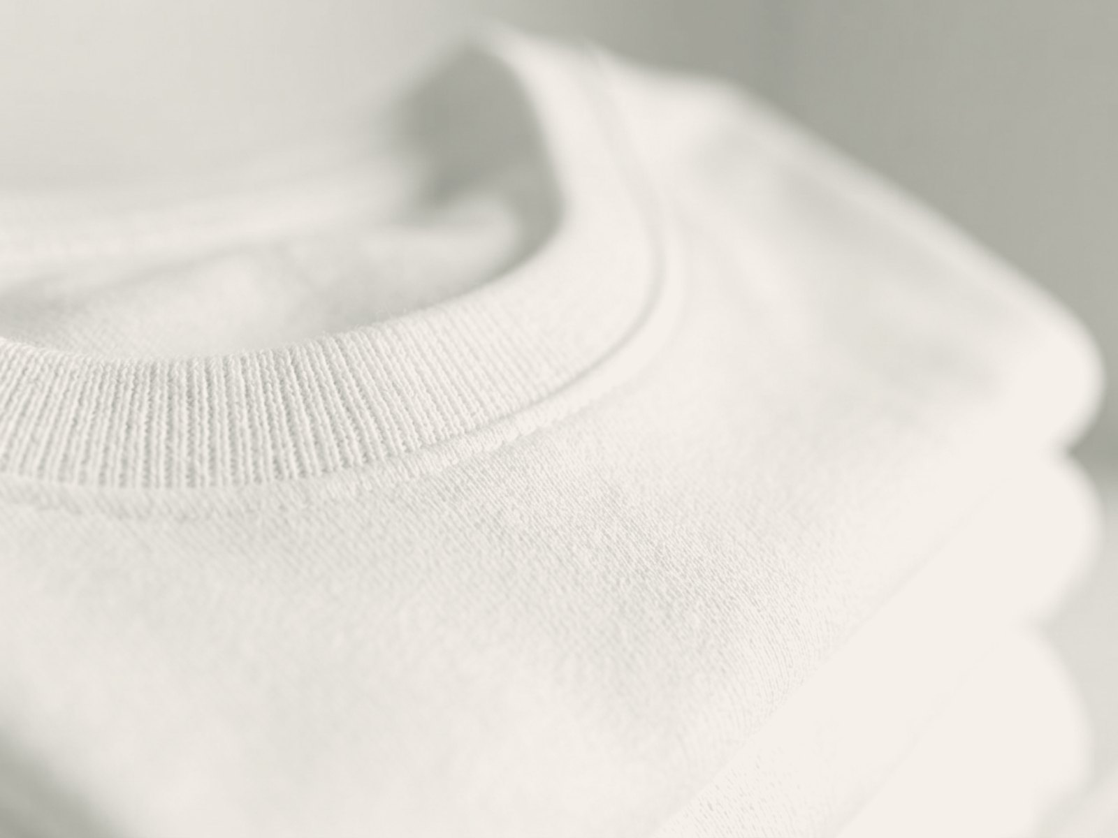 The Column Tee — Macro — collar rib